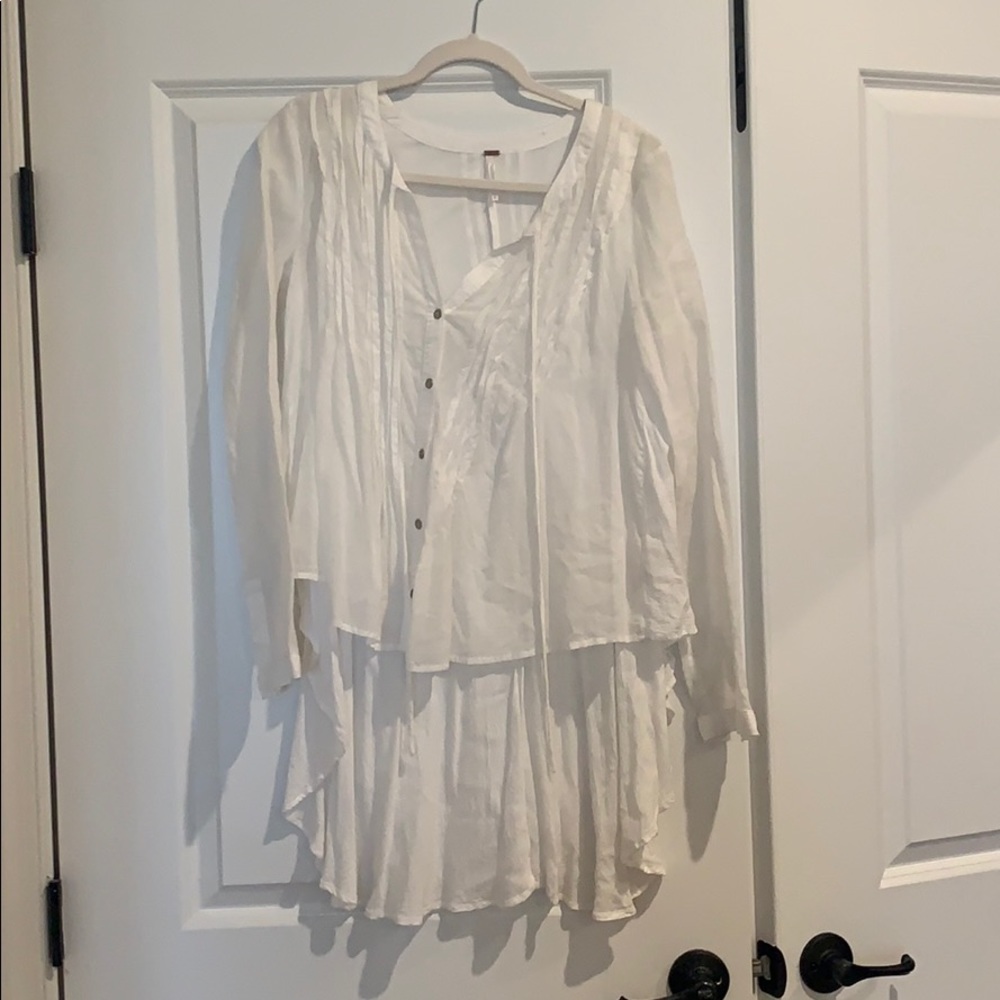 Free People white blouse small- never worn
